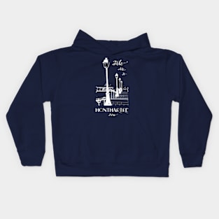 MONTMARTRE Staircase, Lamp Posts and Handrail, Paris France Kids Hoodie